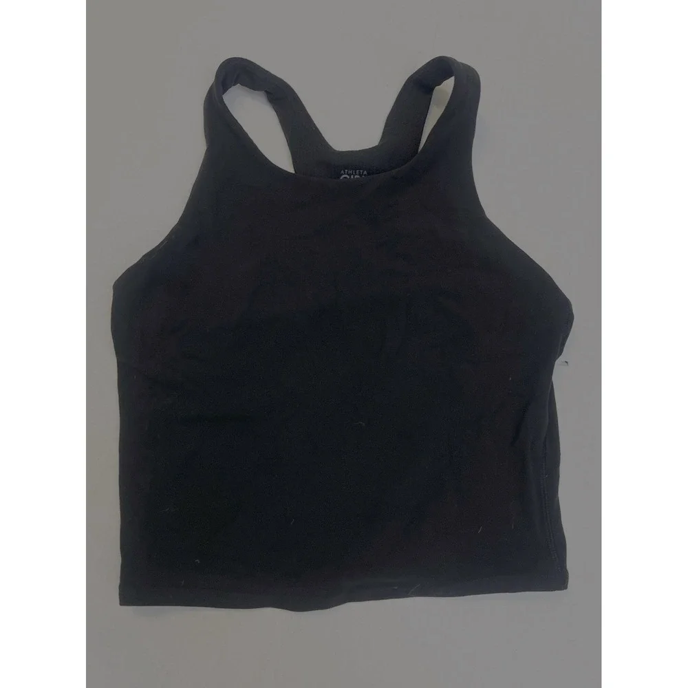 Athleta Girl Size L 12 Racerback Tank Top Crop Cropped Everyday Workout Gym